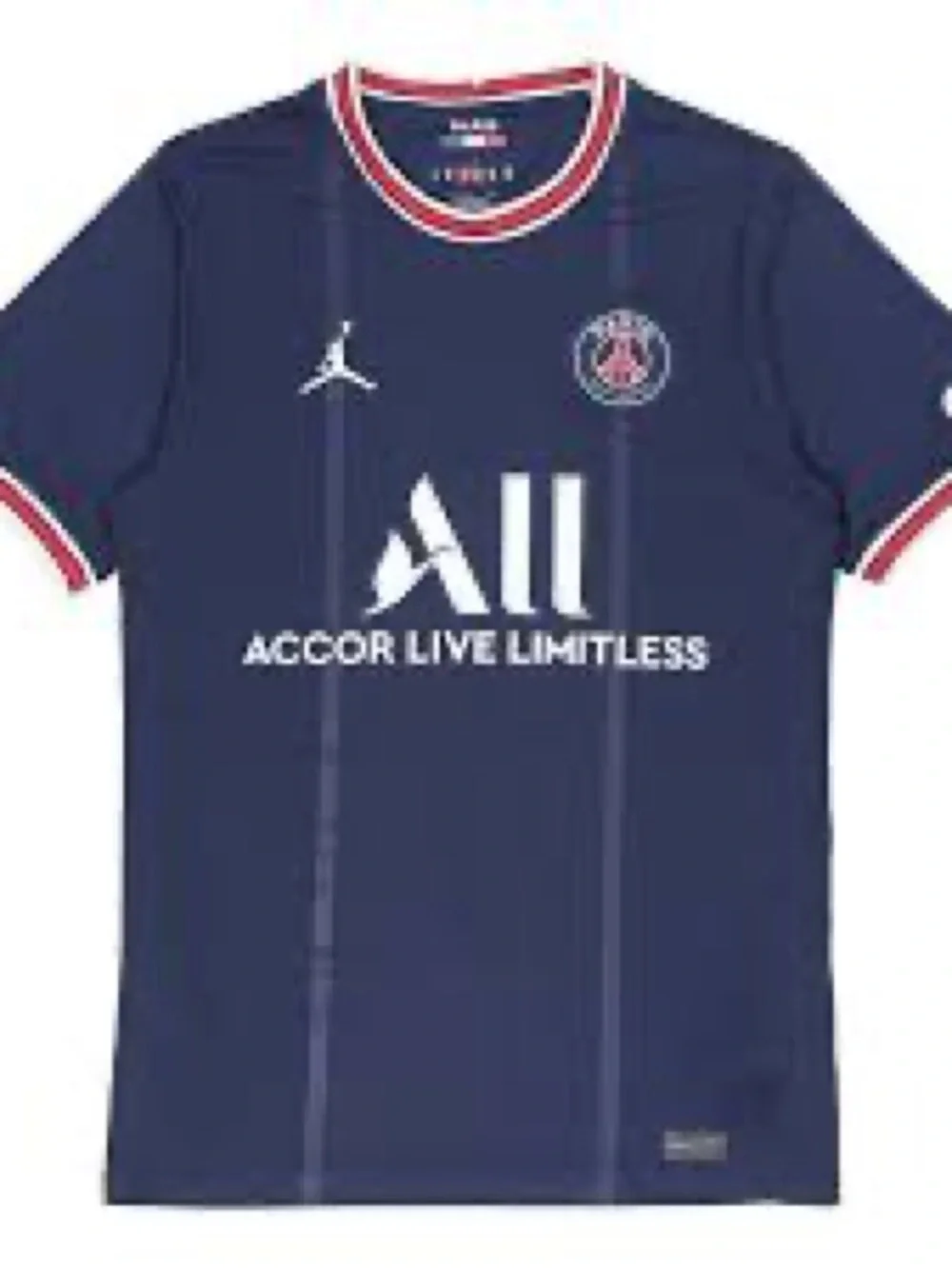 Messi Short-Sleeve Navy Soccer Jersey with Red/White Trim